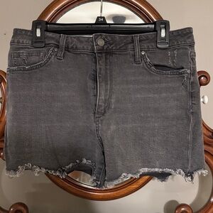 Joe's Jeans Charcoal Frayed Hem Shorts